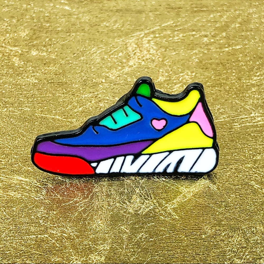 2 for $15! Sneaker Heart Shoe Enamel Pin